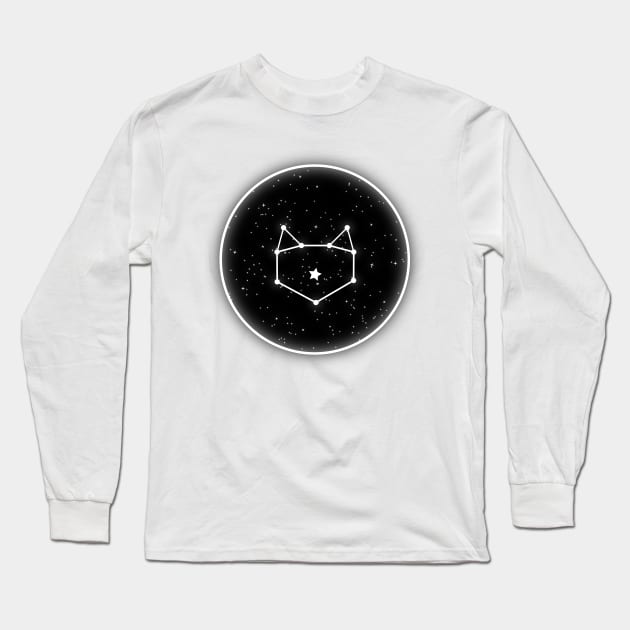 Kitty Constellation Long Sleeve T-Shirt by meganther0se